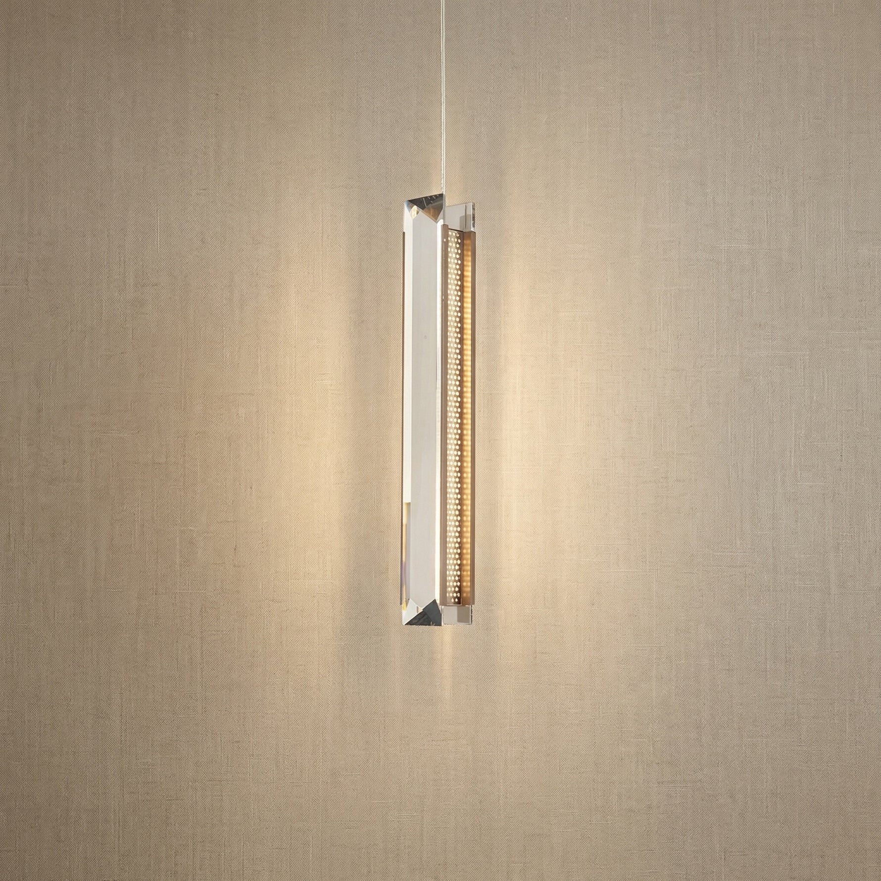 Yiosi Prismatic Mini Crystal Pendant Light - 3" Linear (L70mm)