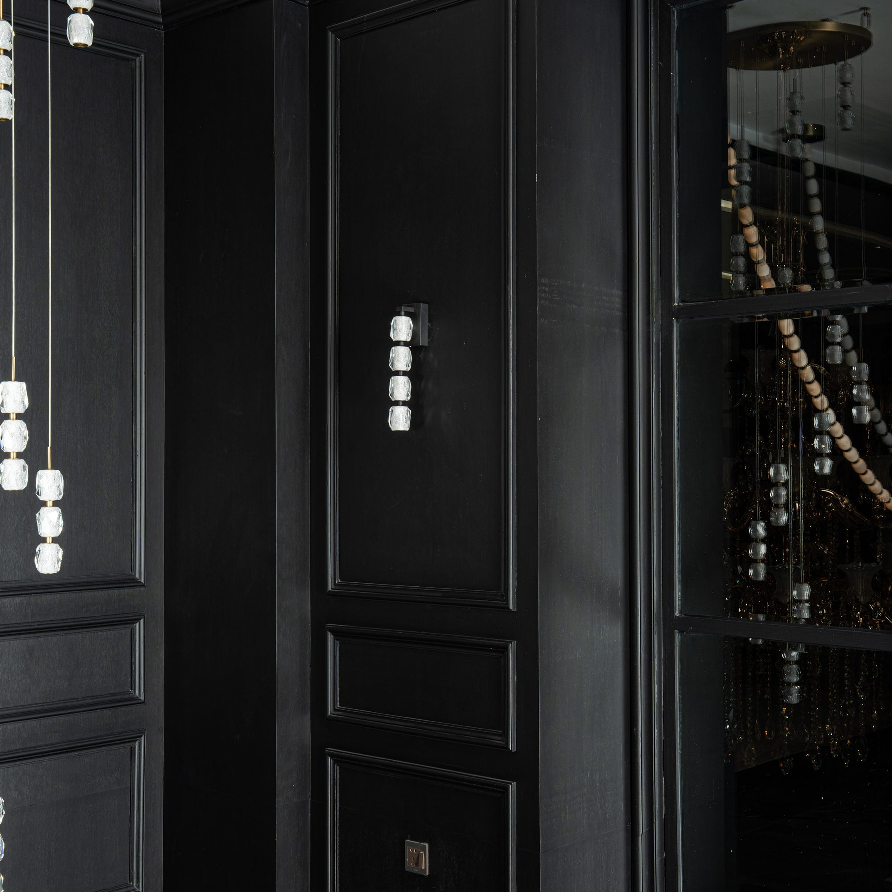 Seduction Vertical Crystal Wall Sconce