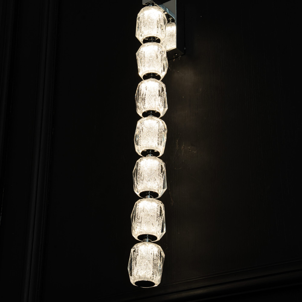 Seduction Vertical Crystal Wall Sconce