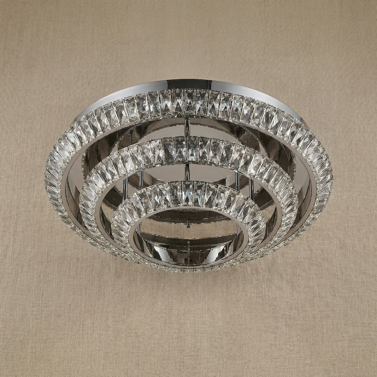 Yiosi Series 3-Tier Nested Crystal Celling lamp - dark