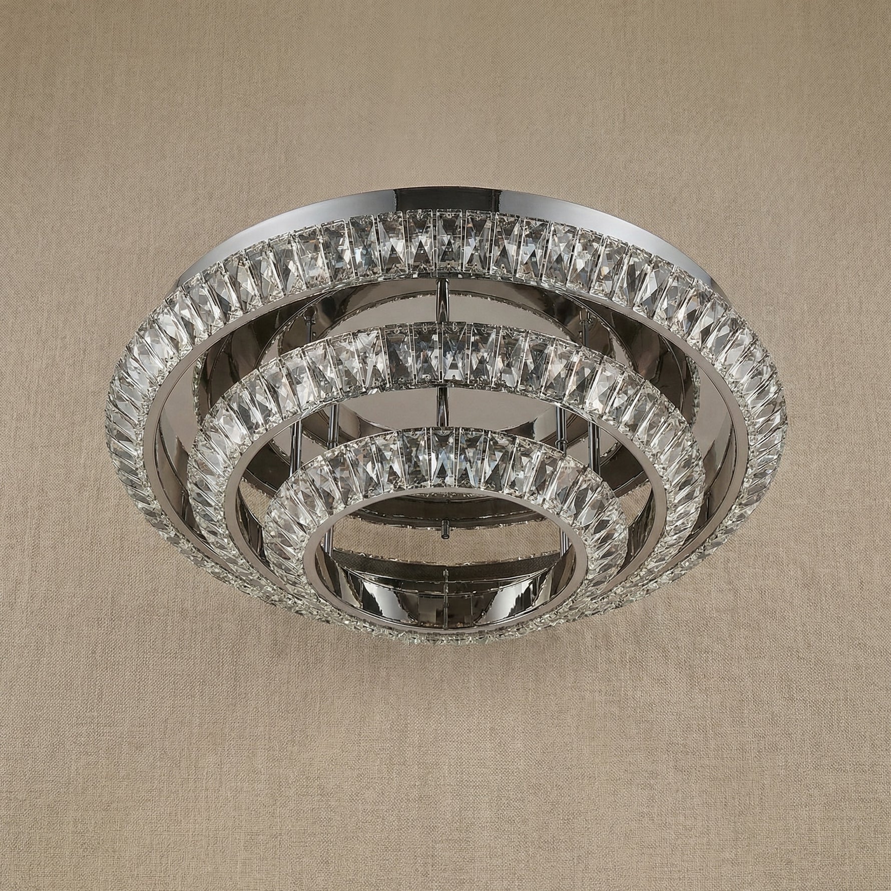 Yiosi Series 3-Tier Nested Crystal Celling lamp - dark