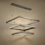 Yiosi Series 3-Tier Nested Crystal Pendant Light Style A - dark