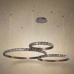 Yiosi Series 3-Tier Nested Crystal Pendant Light Style B - dark