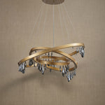 Yiosi Series 3-Tier Nested Crystal Pendant Light Style C - dark