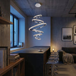 Yiosi Series Cascading Crystal Pendant Light - scene-3