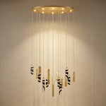 Yiosi Series Cascading Glass Pendant Light 47" - 47" Linear (L1200mm)