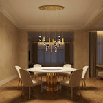 Yiosi Series Cascading Glass Pendant Light 47" - scene-1