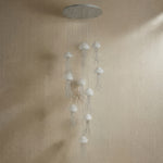 Yiosi Series Cluster Cascading Glass Pendant Light - dark