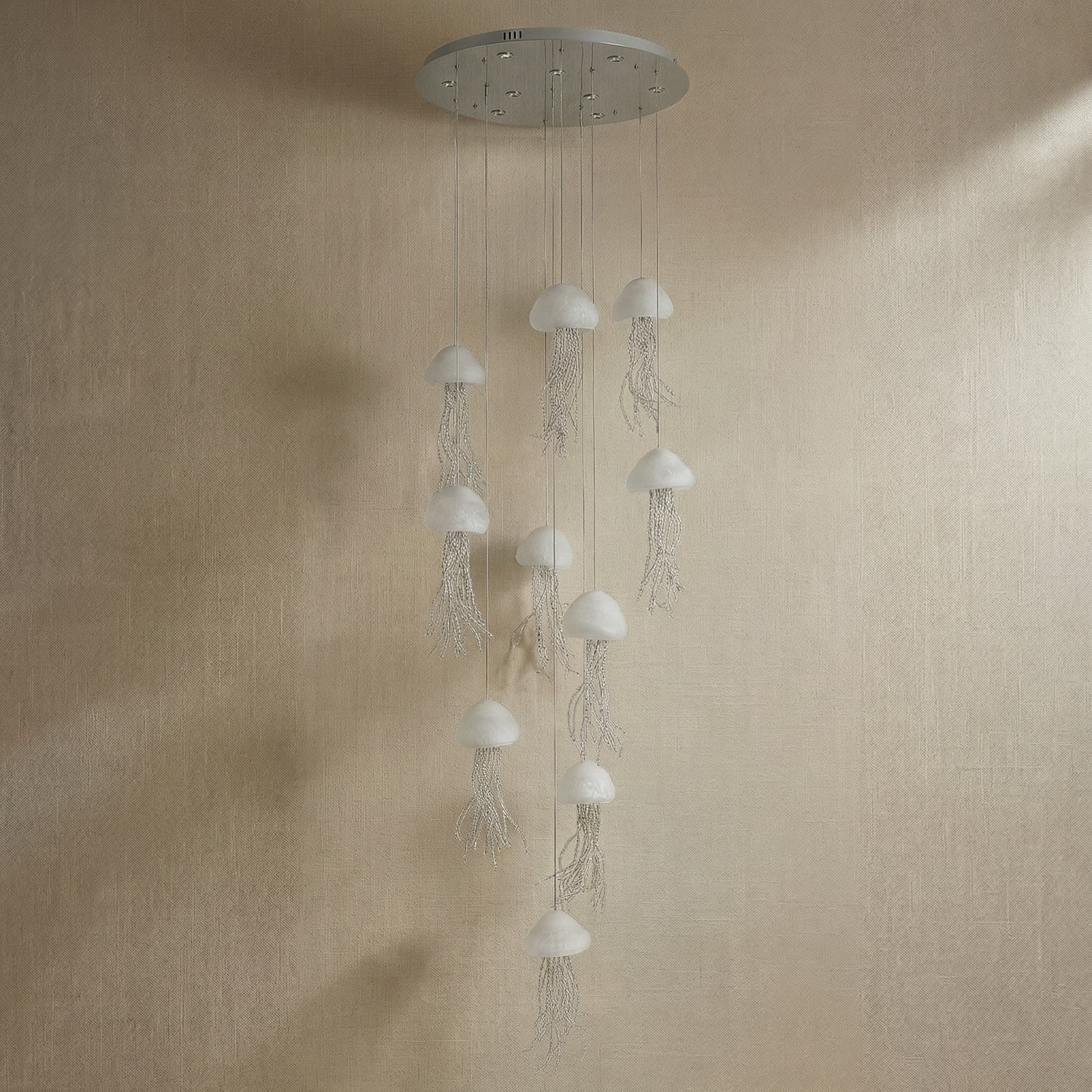 Yiosi Series Cluster Cascading Glass Pendant Light - dark