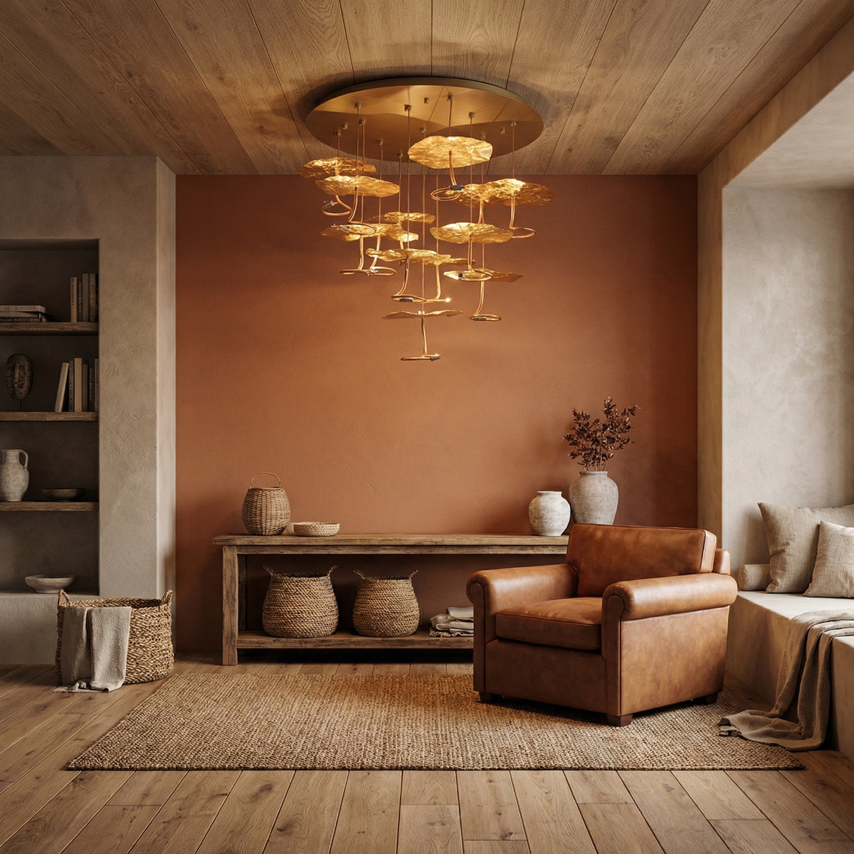 Yiosi Series Cluster Copper Celling lamp - scene-1