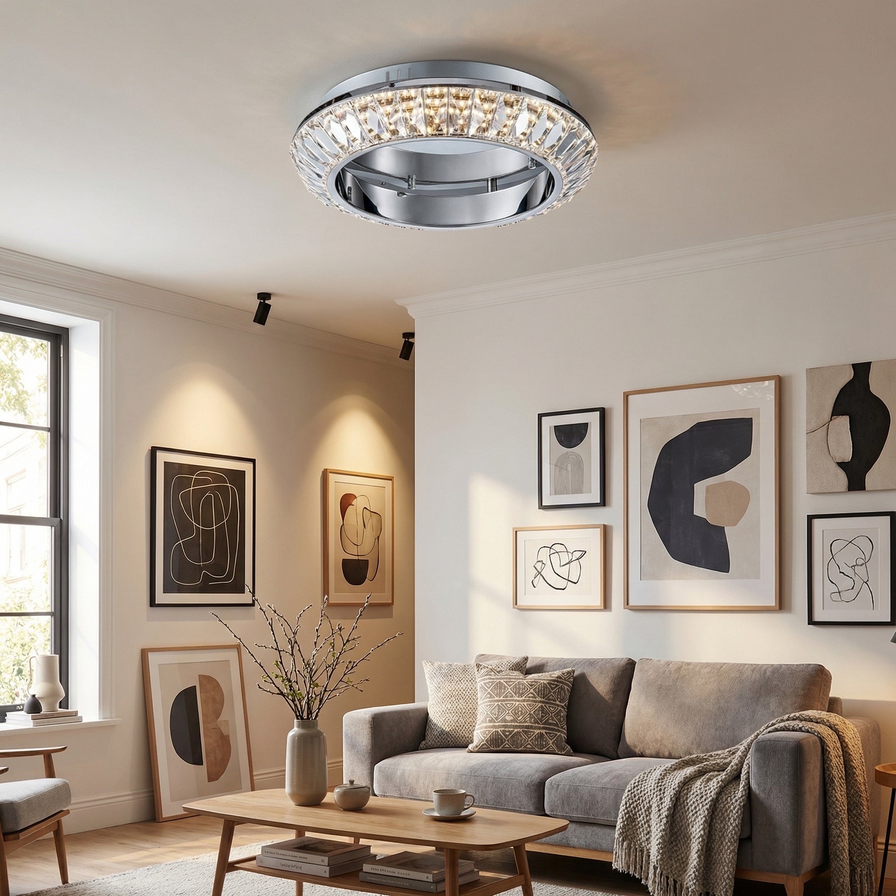 Yiosi Series Crystal Celling lamp 16" - scene-3