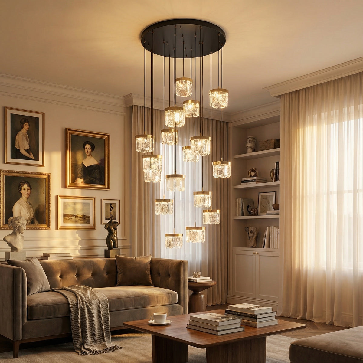 Yiosi Series Crystal Celling lamp Style A - scene-3