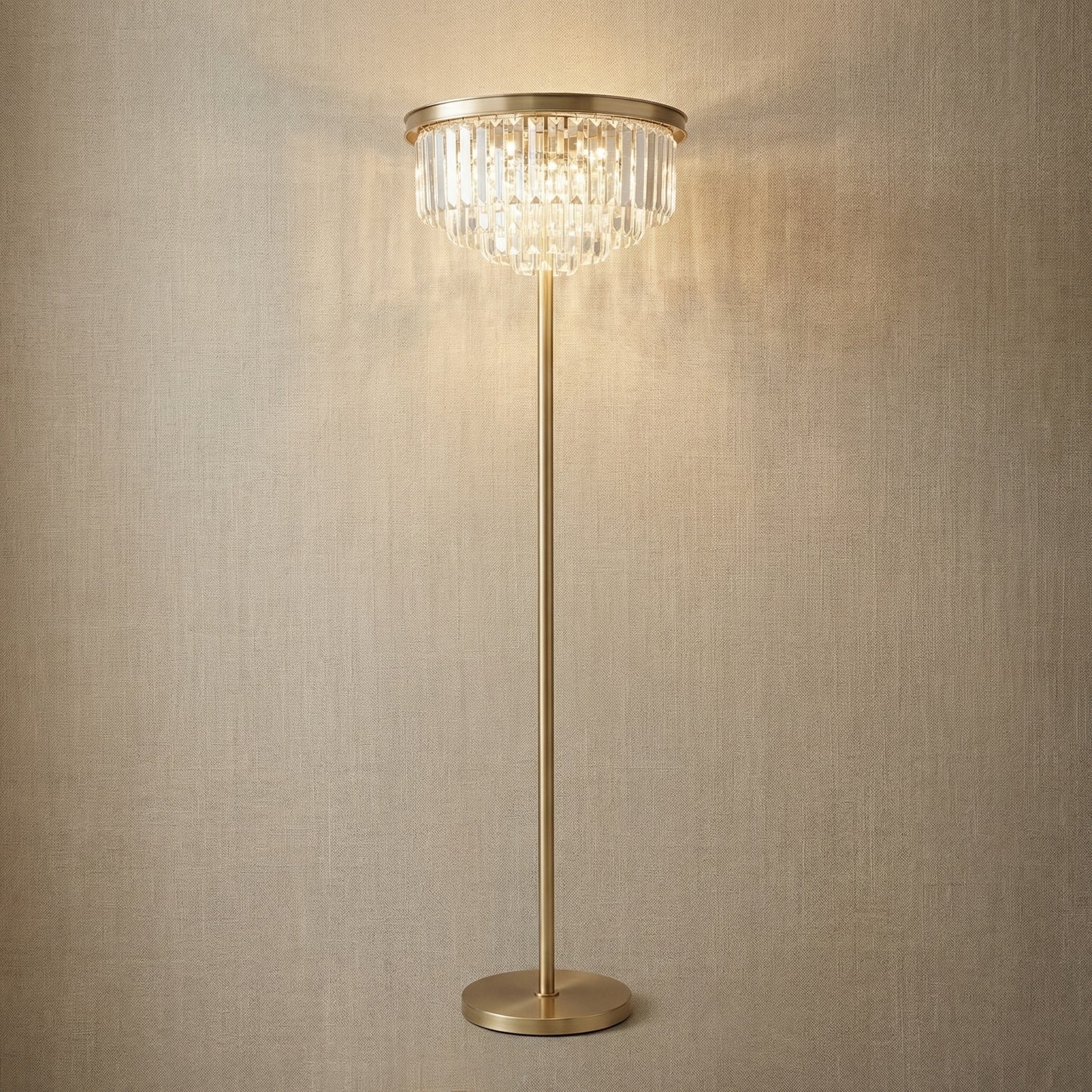 Yiosi Series Crystal Floor Lamp Style A - 18" (Dia 450mm)
