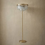 Yiosi Series Crystal Floor Lamp Style A - dark