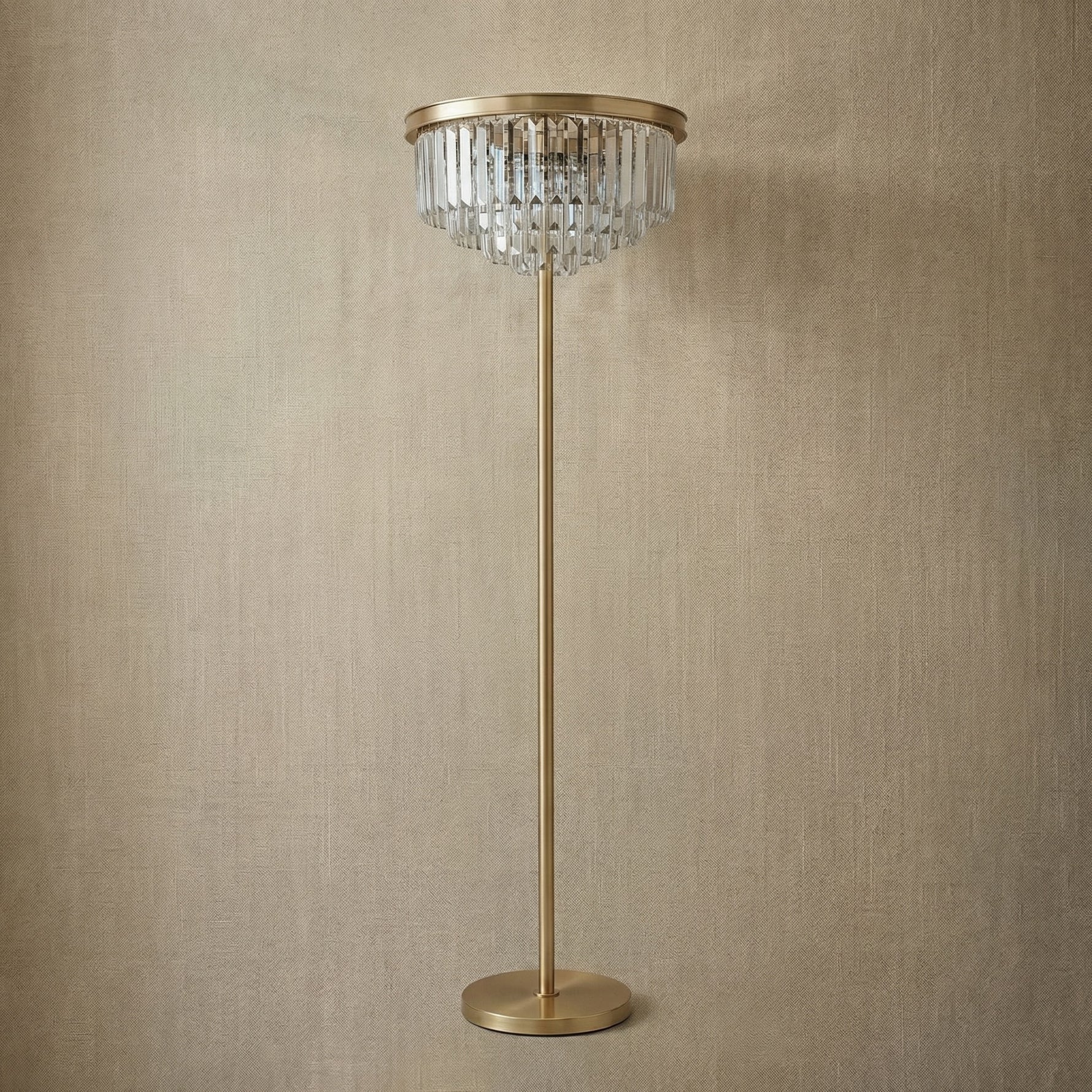 Yiosi Series Crystal Floor Lamp Style A - dark