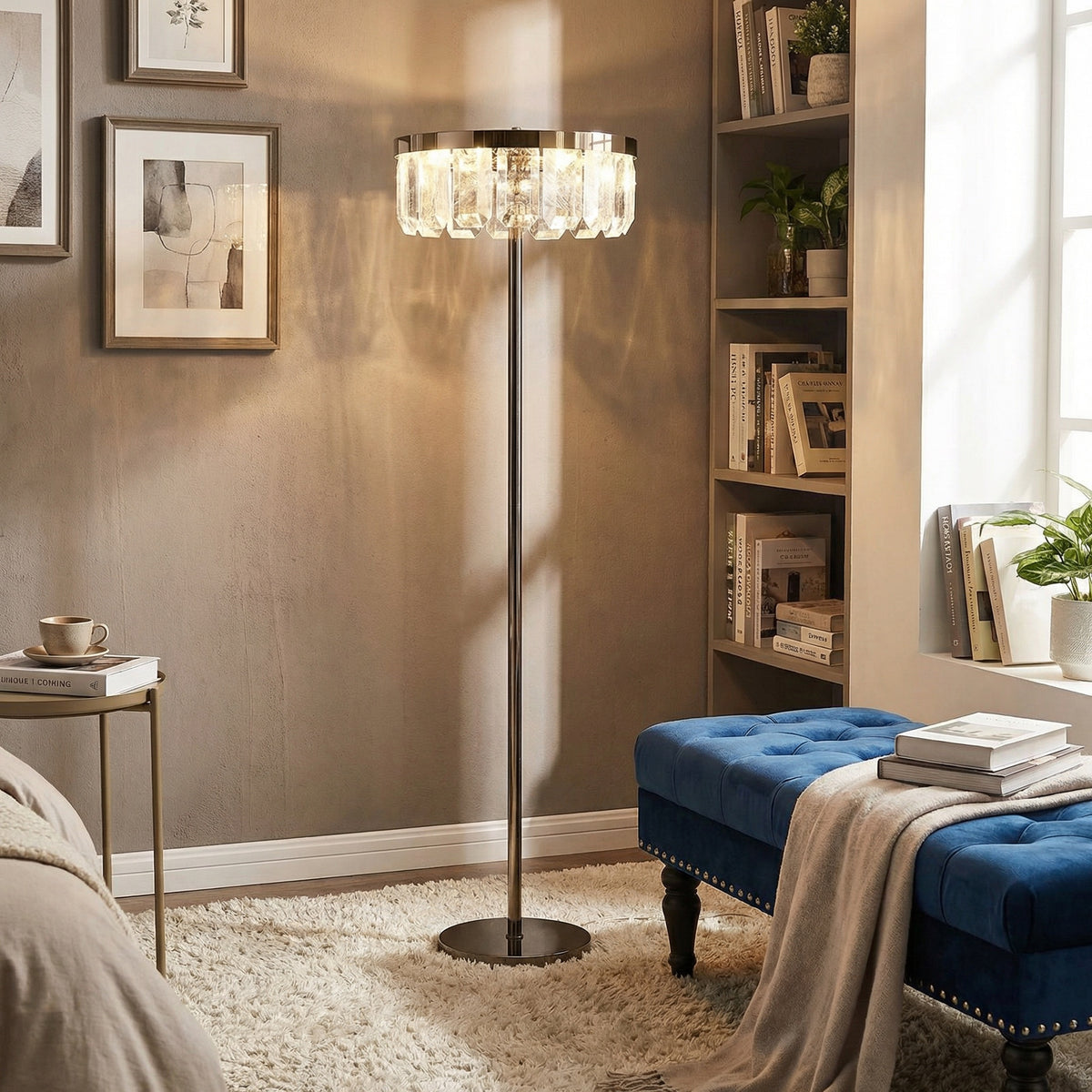 Yiosi Series Crystal Floor Lamp Style B - scene-3