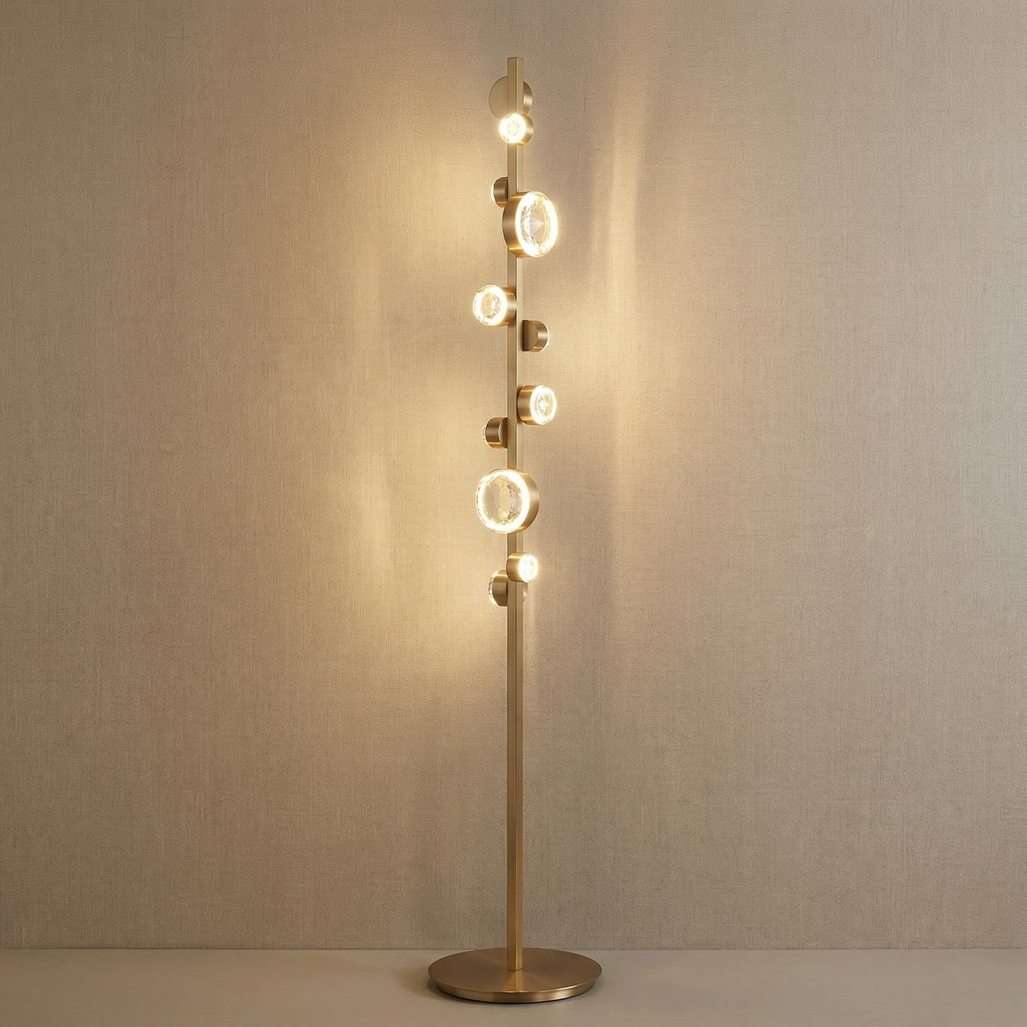 Yiosi Series Crystal Floor Lamp Style C - 12" (Dia 310mm)