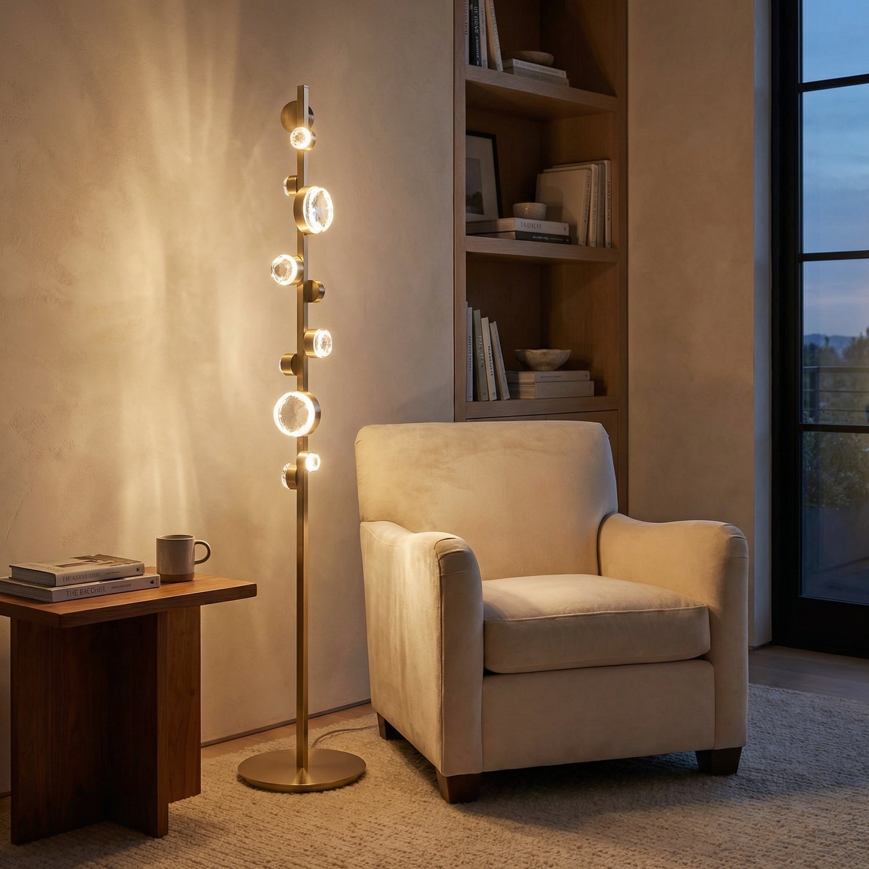 Yiosi Series Crystal Floor Lamp Style C - scene-1