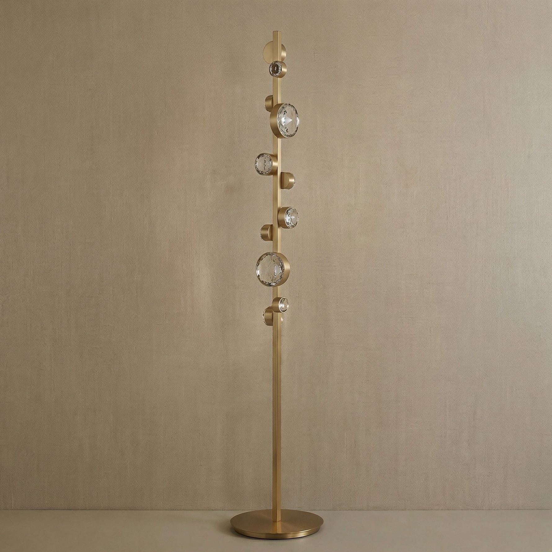 Yiosi Series Crystal Floor Lamp Style C - dark