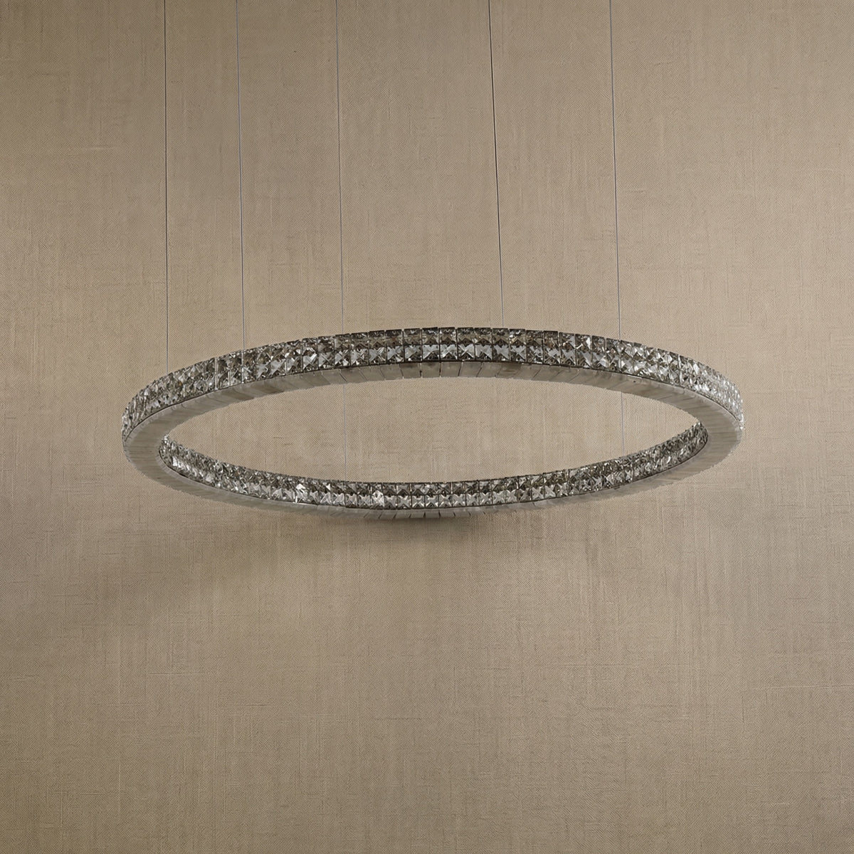 Yiosi Series Crystal Pendant Light 39" - dark