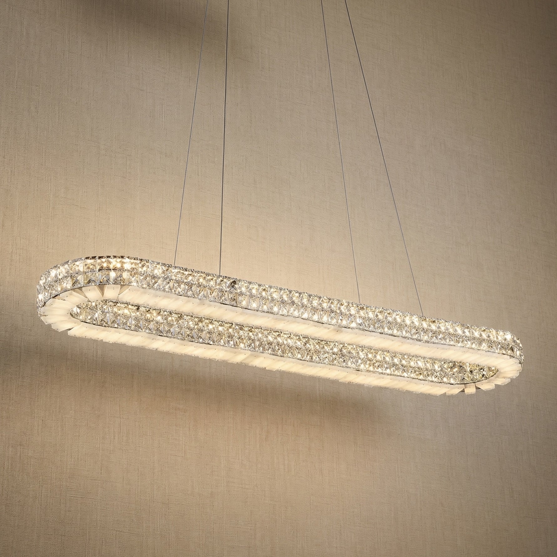 Yiosi Series Crystal Pendant Light 39" - 47" (Dia 1200mm)