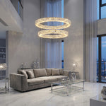 Yiosi Series Crystal Pendant Light 39" - scene-1