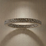 Yiosi Series Crystal Pendant Light 39" - dark