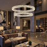 Yiosi Series Crystal Pendant Light 39" - scene-3