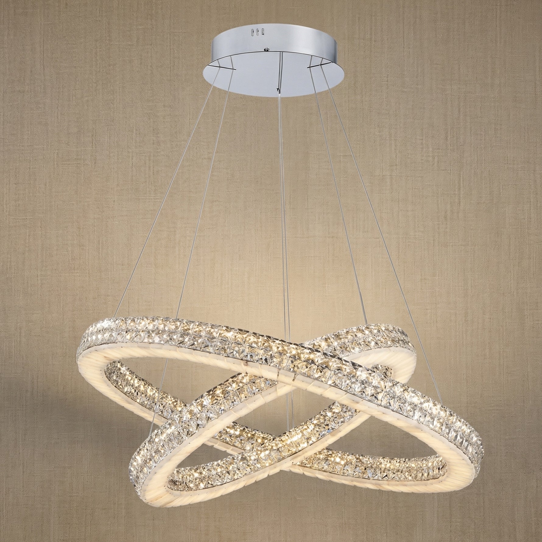 Yiosi Series Crystal Pendant Light 39" - 31" (Dia 800mm) Style B