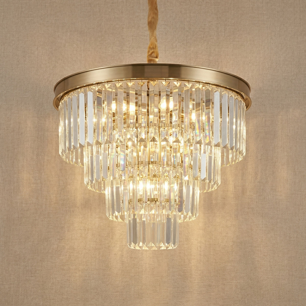 Yiosi Series Crystal Pendant Light Style A - 22" (Dia 550mm)