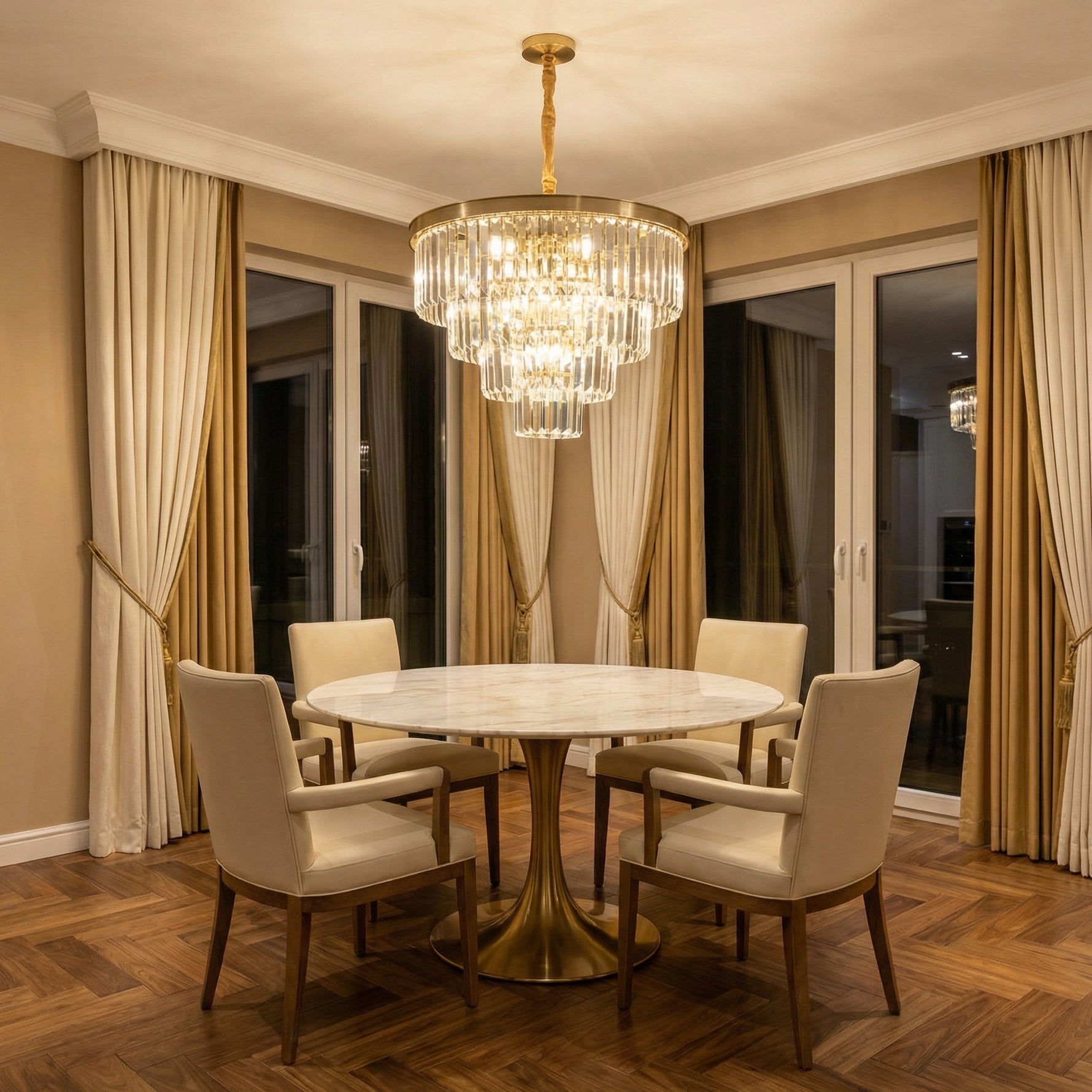 Yiosi Series Crystal Pendant Light Style A - scene-1