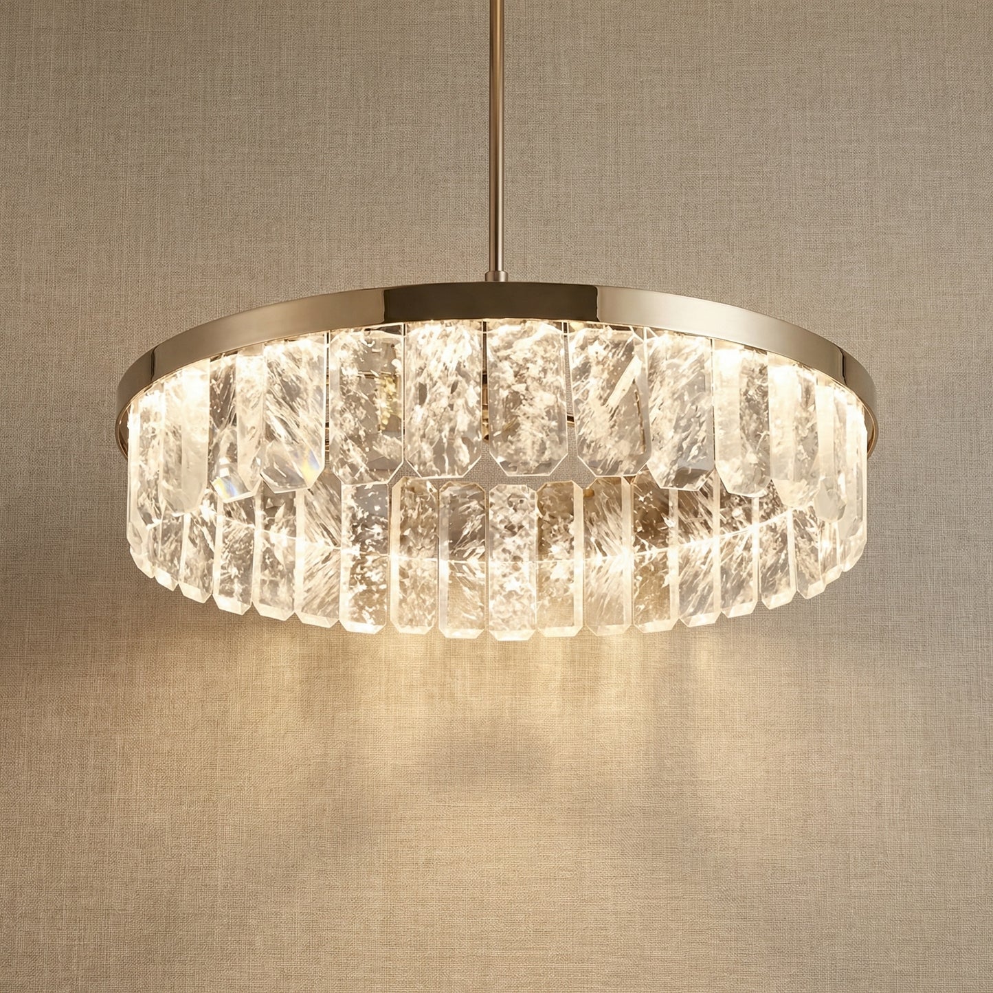 Yiosi Series Crystal Pendant Light Style B - 39" (Dia 1000mm)
