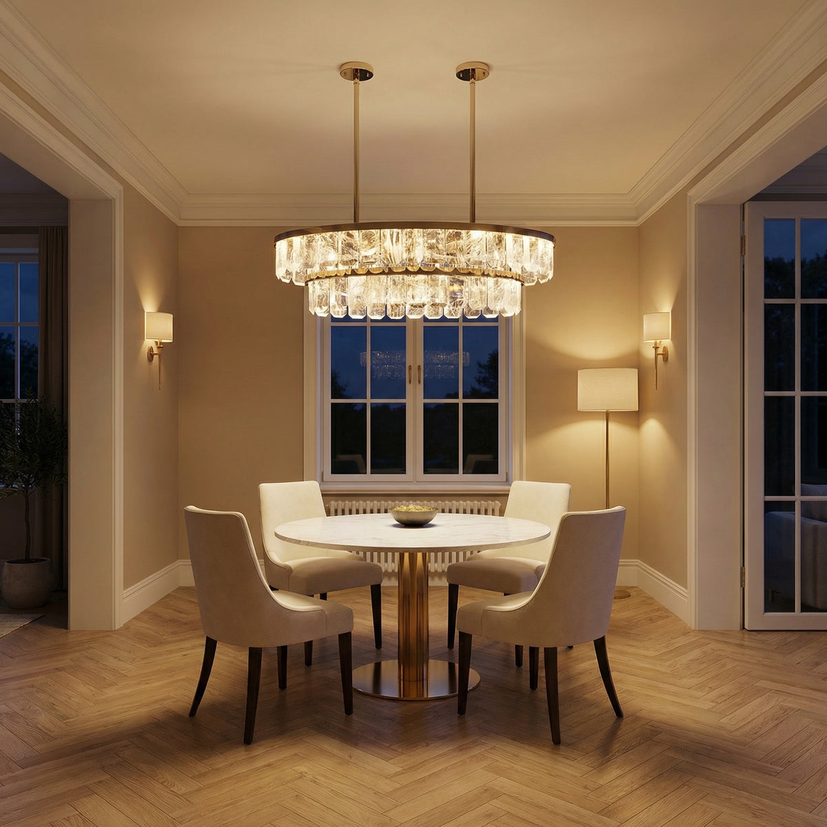 Yiosi Series Crystal Pendant Light Style B - scene-1