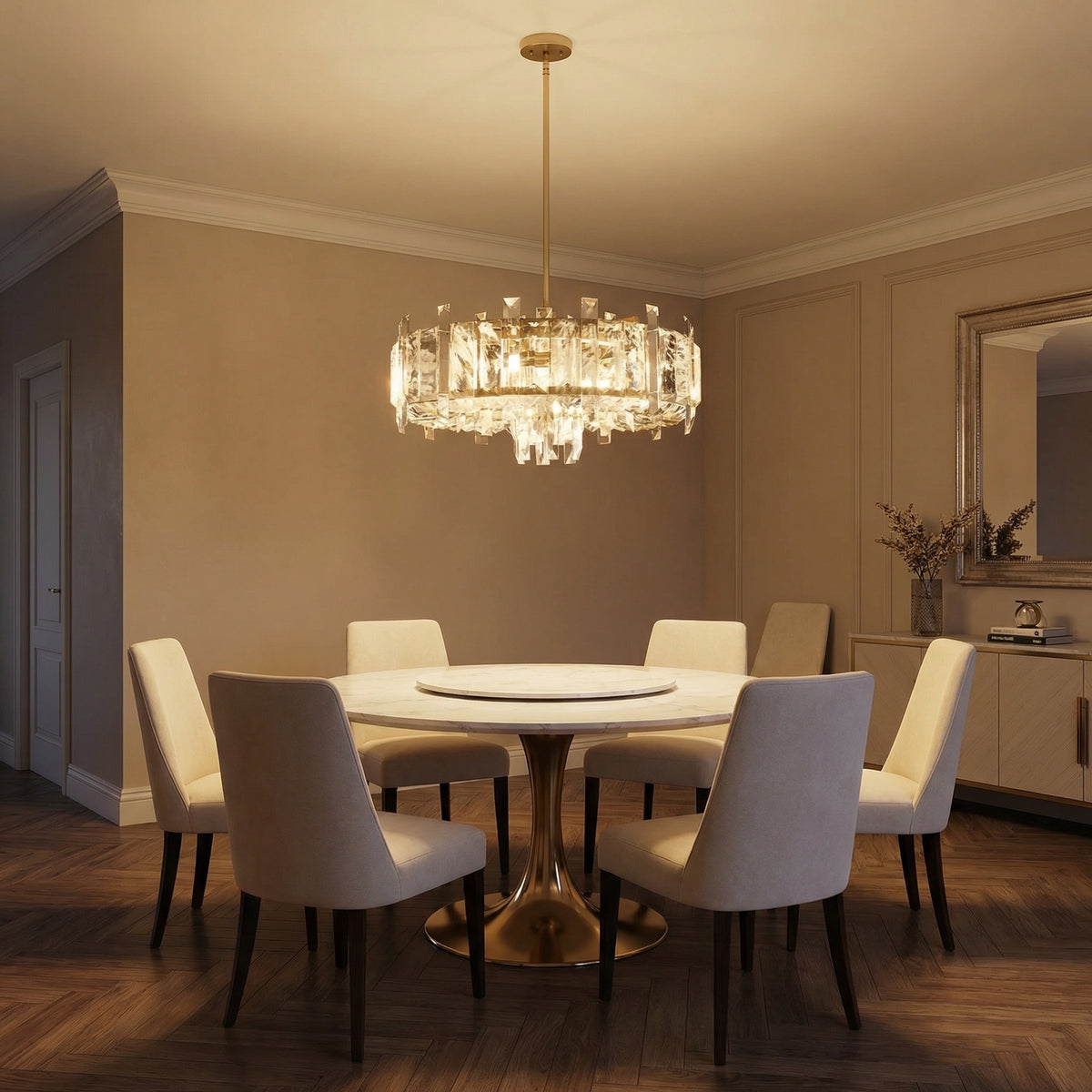 Yiosi Series Crystal Pendant Light Style C - scene-1