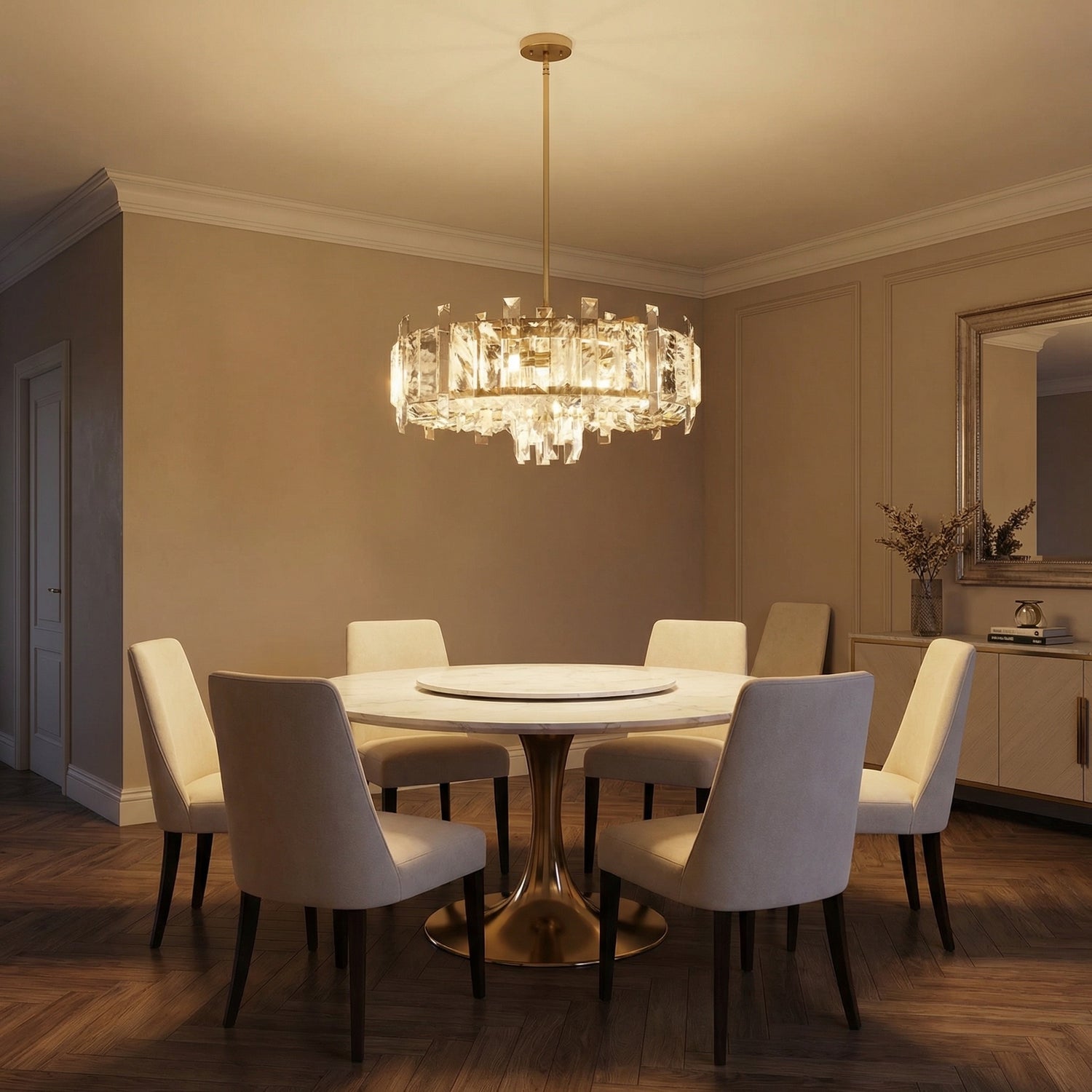Yiosi Series Crystal Pendant Light Style C - scene-1