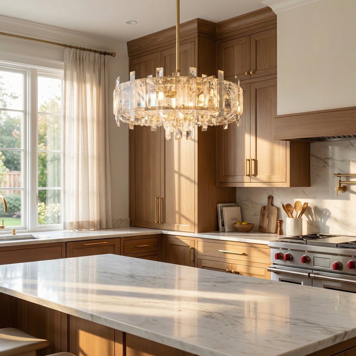 Yiosi Series Crystal Pendant Light Style C - scene-2