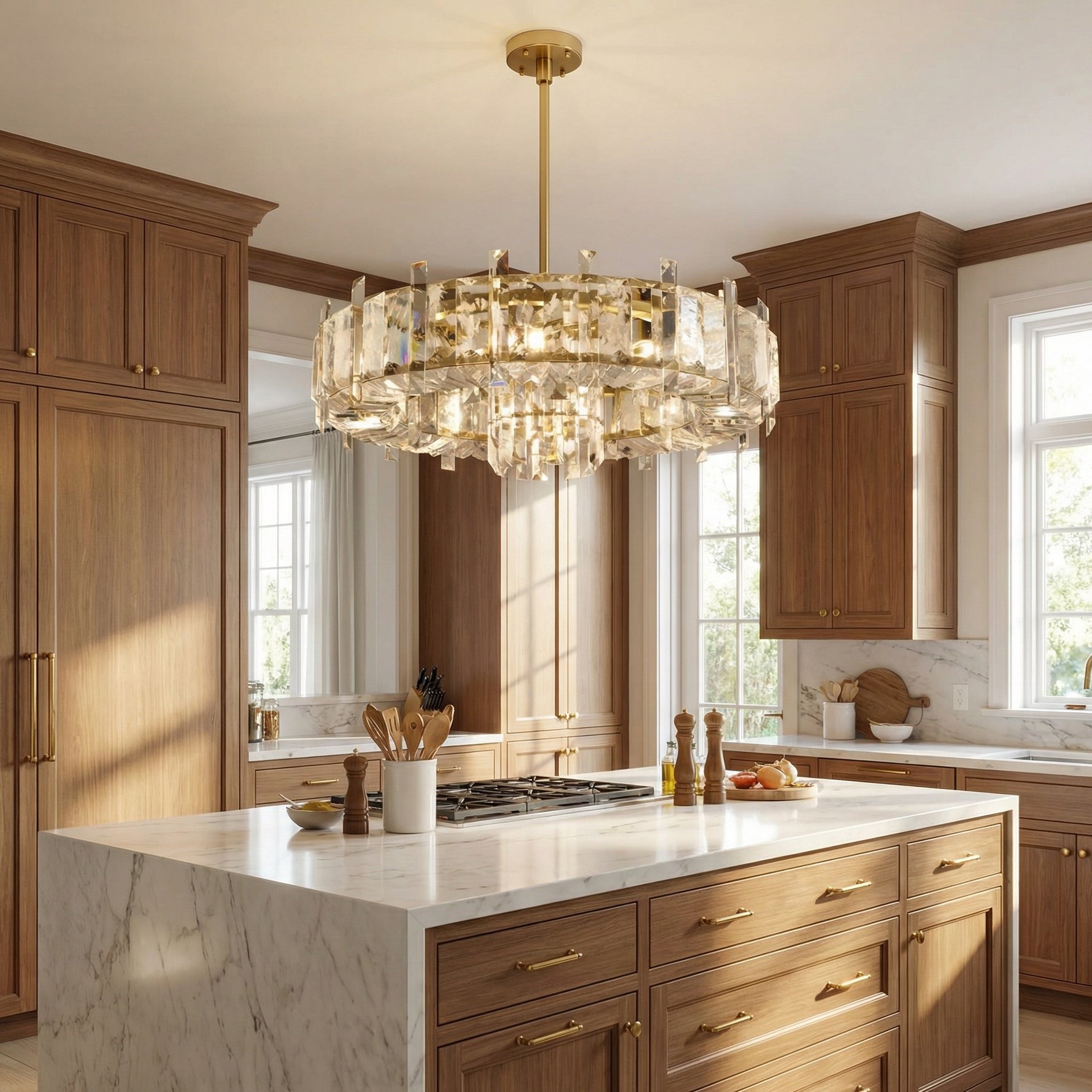 Yiosi Series Crystal Pendant Light Style C - scene-2