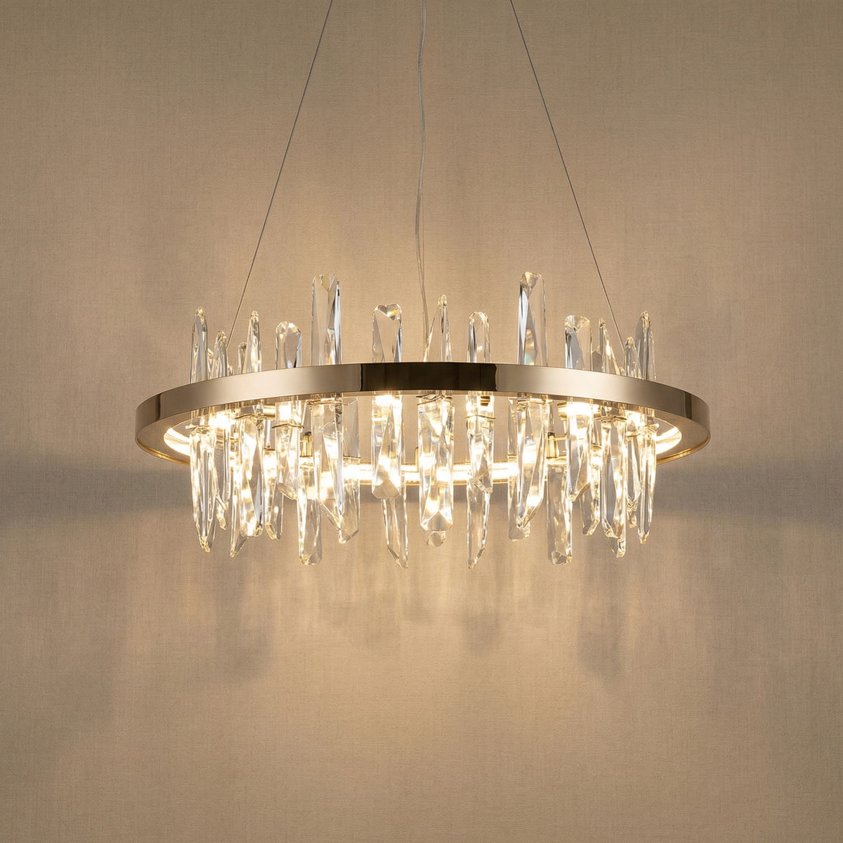 Yiosi Series Crystal Pendant Light Style D - 31" (Dia 800mm)