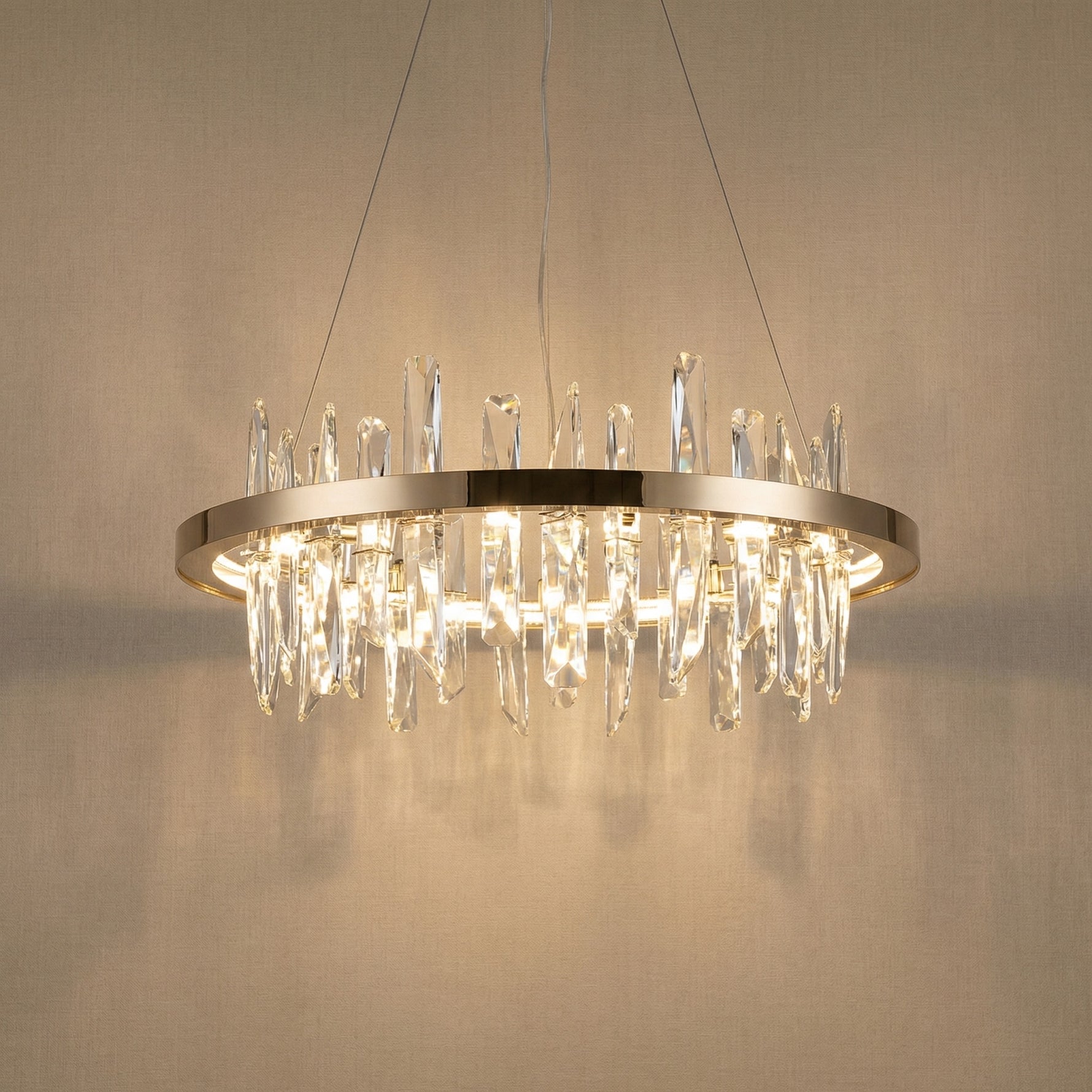 Yiosi Series Crystal Pendant Light Style D - 31" (Dia 800mm)