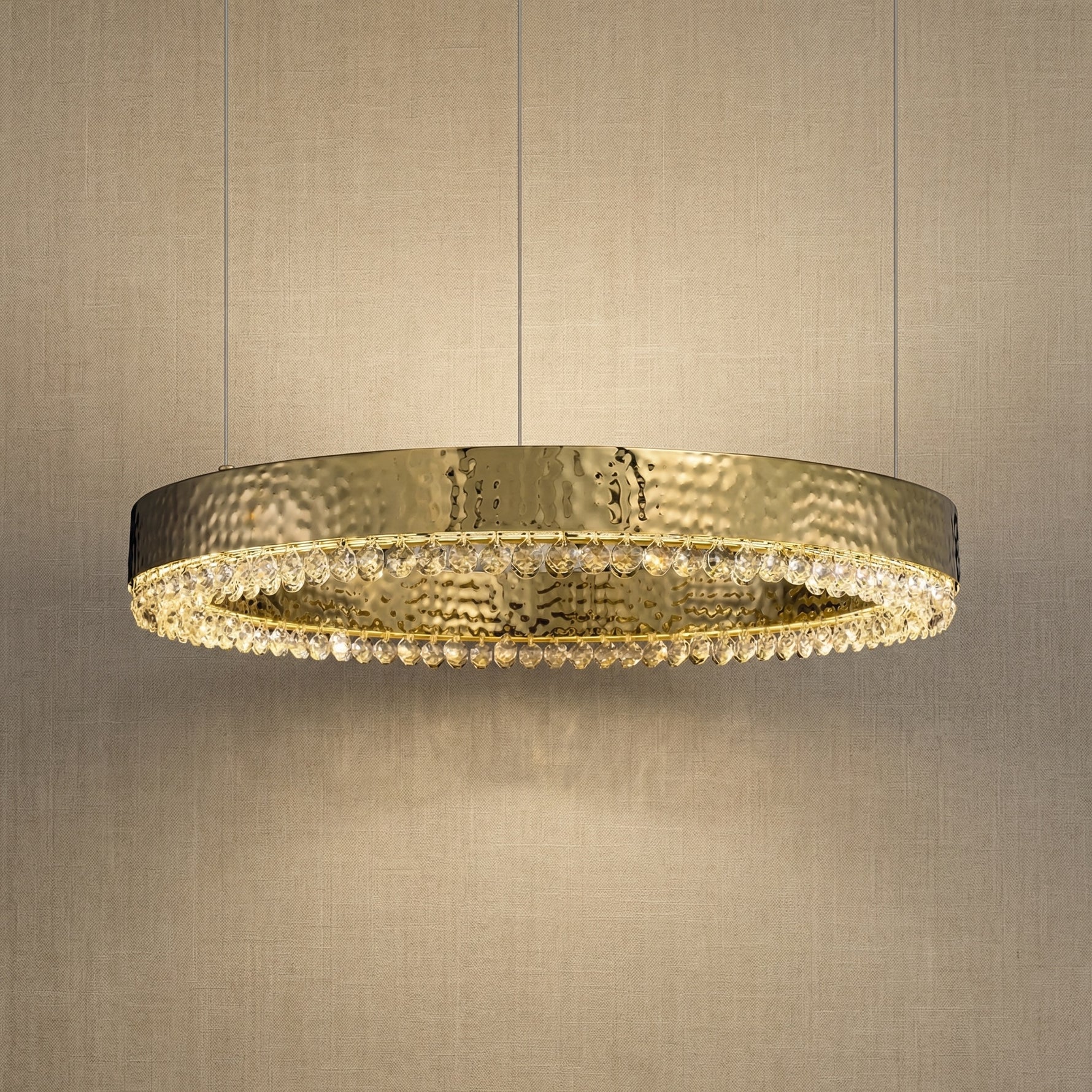 Yiosi Series Crystal Pendant Light Style G - 24" (Dia 600mm)