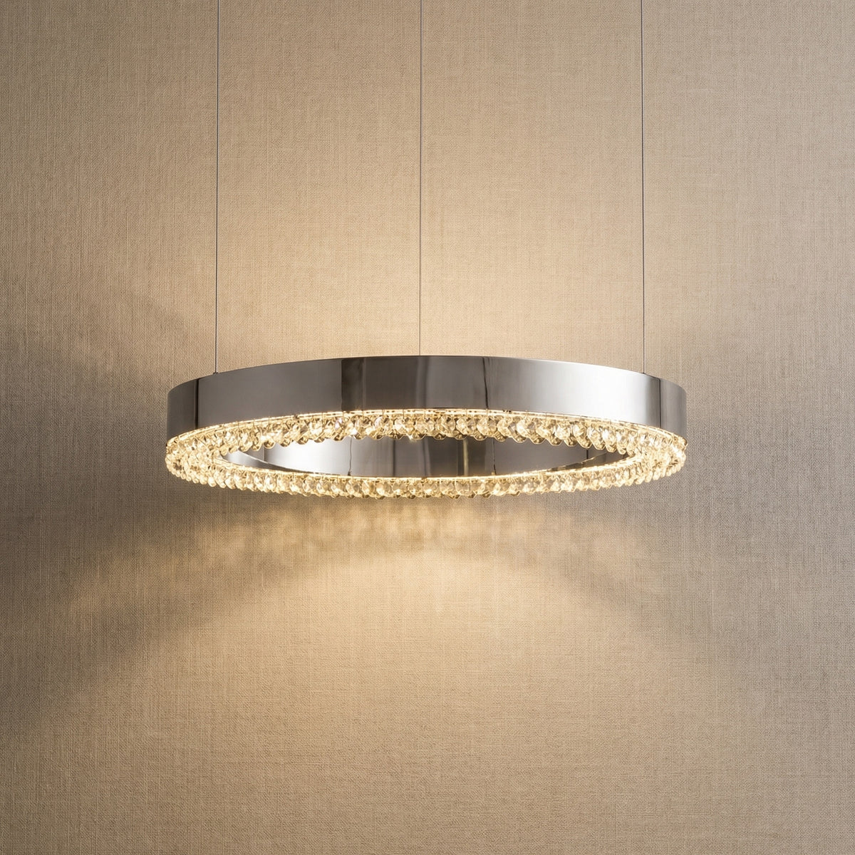 Yiosi Series Crystal Pendant Light Style H - Mirror Chrome Chrome A