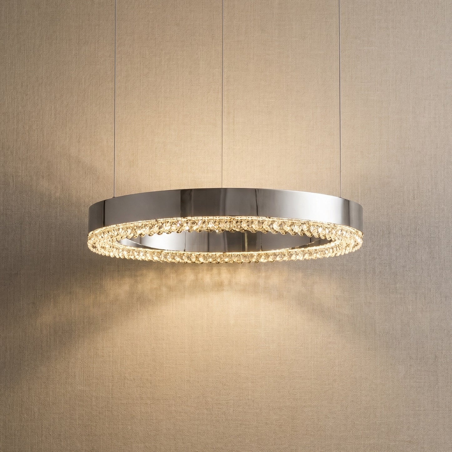 Yiosi Series Crystal Pendant Light Style H - Mirror Chrome Chrome A