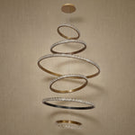 Yiosi Series Crystal Pendant Light Style J - dark