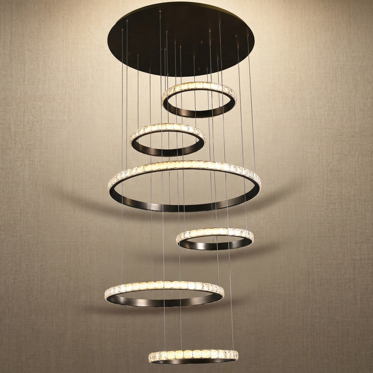 Yiosi Series Crystal Pendant Light Style J - 22" (Dia 550mm)