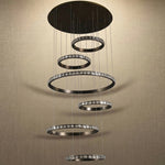Yiosi Series Crystal Pendant Light Style J - dark