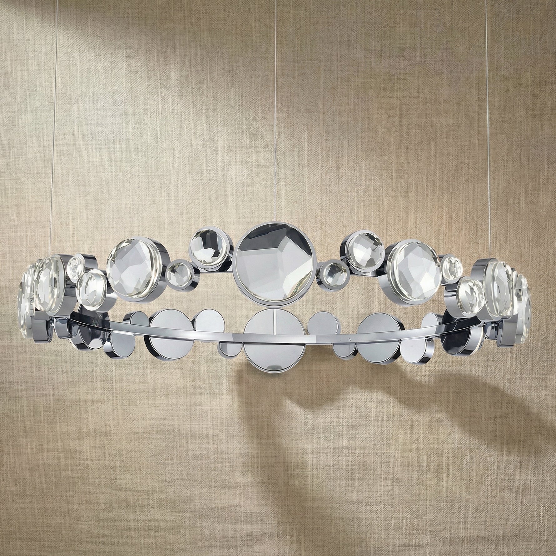 Yiosi Series Crystal Pendant Light Style K - dark