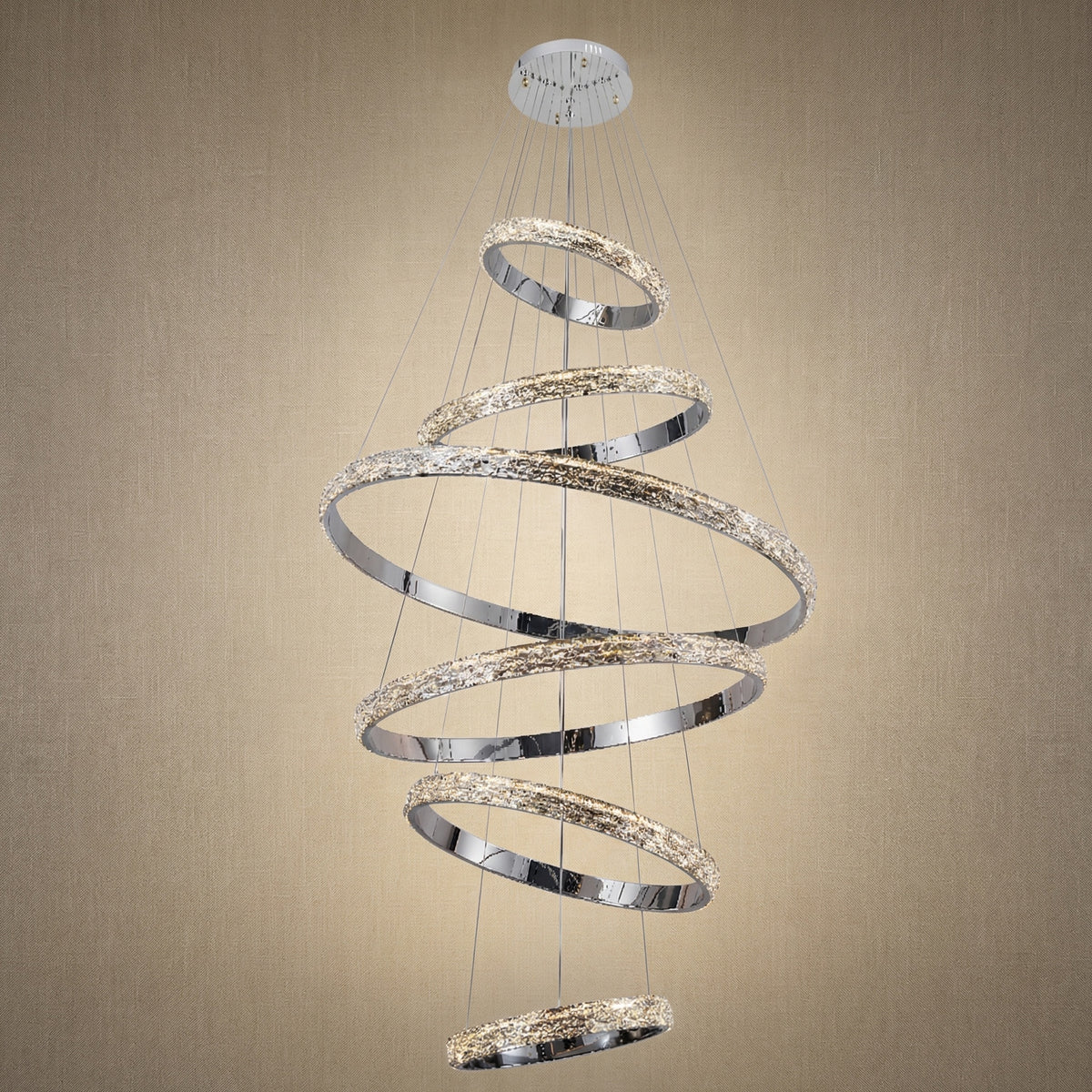 Yiosi Series Crystal Pendant Light Style L - 53" (Dia 1340mm)