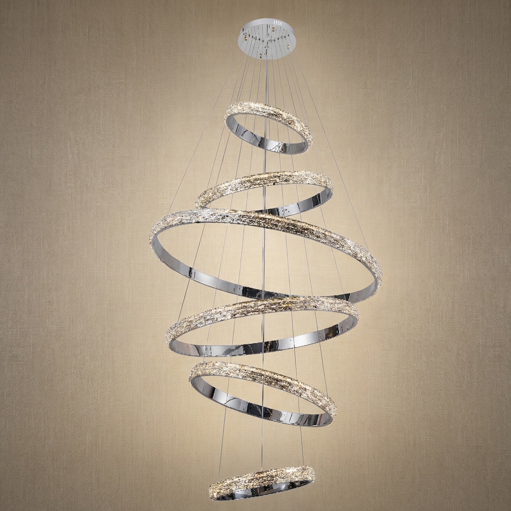 Yiosi Series Crystal Pendant Light Style L - 53" (Dia 1340mm)