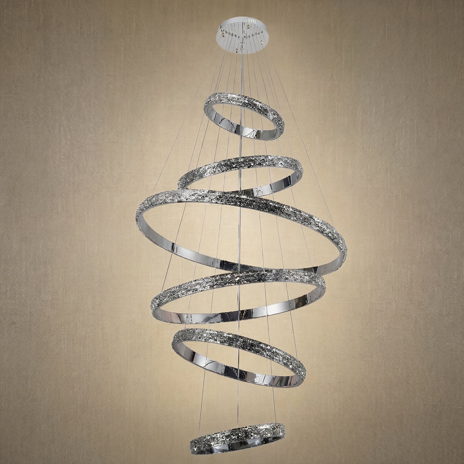 Yiosi Series Crystal Pendant Light Style L - dark