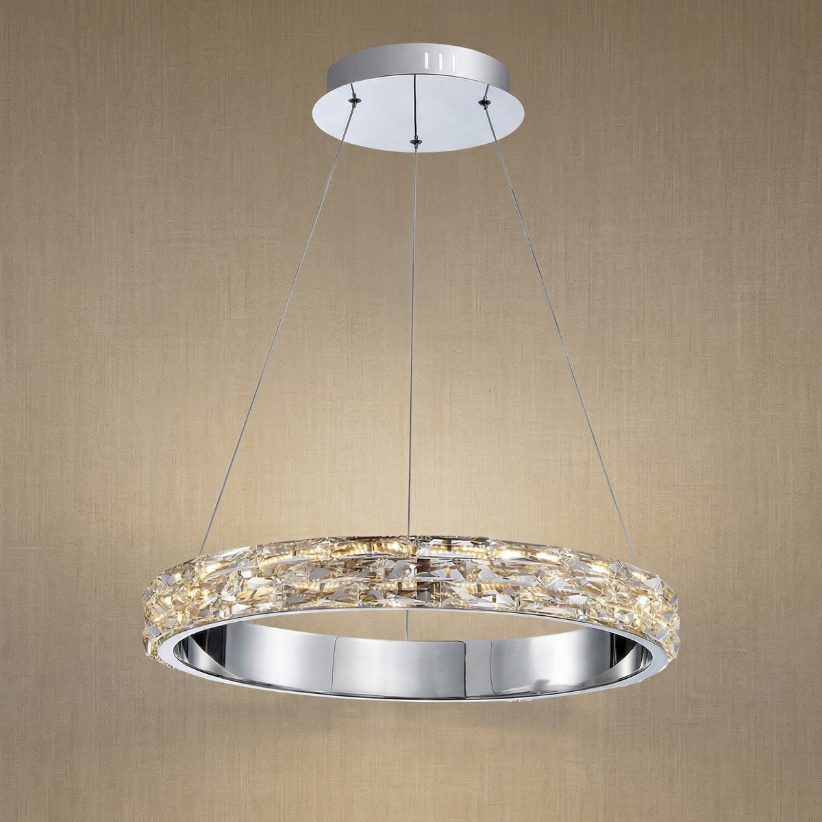 Yiosi Series Crystal Pendant Light Style L - 22" (Dia 560mm)